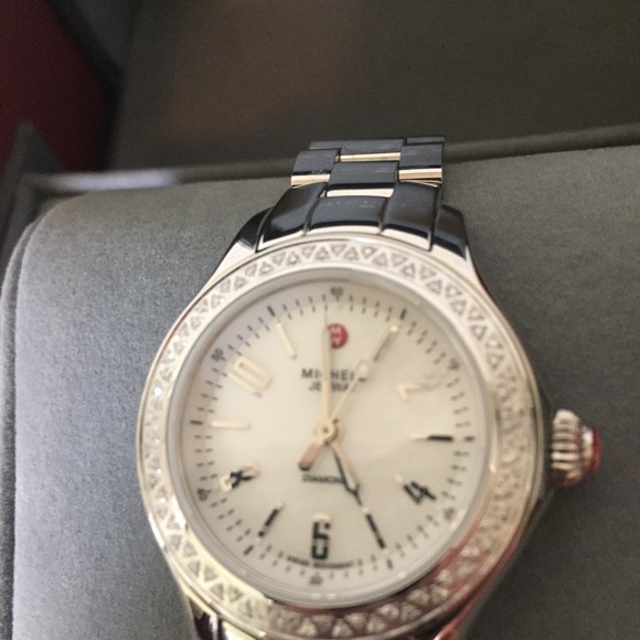 Michele jetway diamond bracelet watch mww17f000001